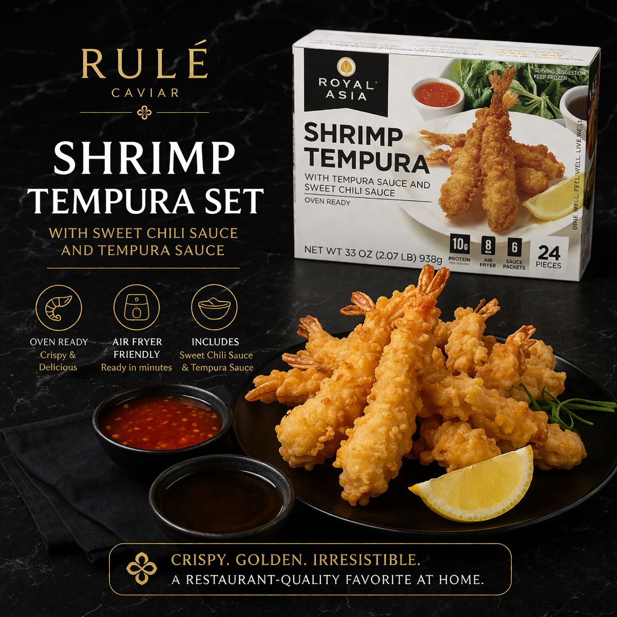 Royal Asia Farm Raised Shrimp Tempura with Tempura and Sweet Chili Sauce 2.07LB
