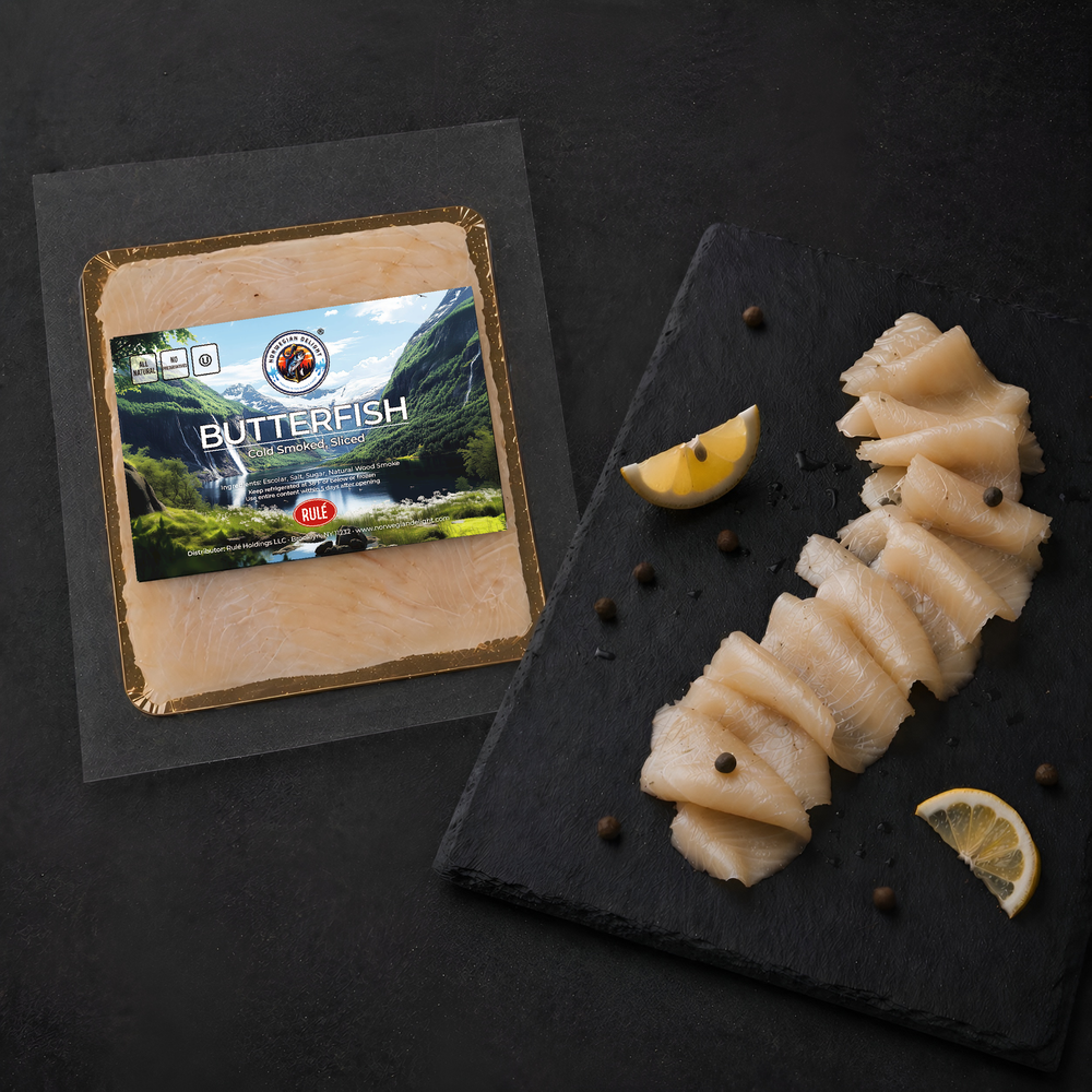 Butterfish Cold Smoked Fillet Sliced 8oz/0.5lb