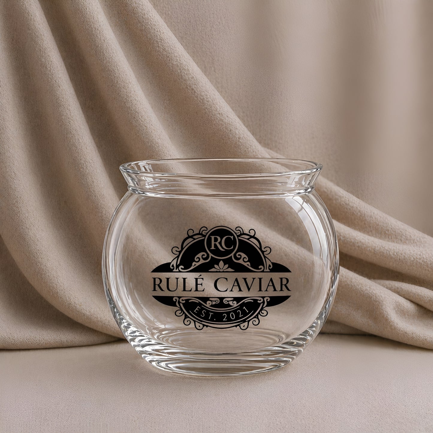 Glass Caviar Server